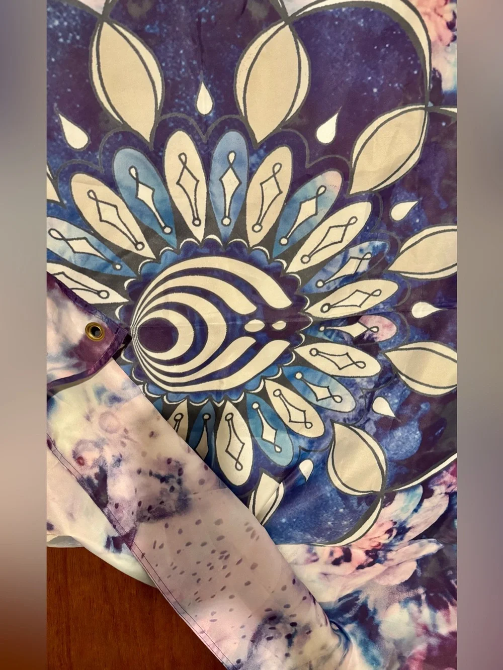 Bassnectar Tapestry Flag Mandala Bassdrop EDM Festival Rave Watercolor Tie-die